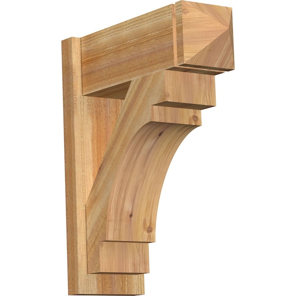 Ekena Millwork Merced Rough Sawn Arts and Crafts Outlooker, Western Red Cedar, 8"W x 22"D x 26"H OUT08X22X26MRC03RWR - main
